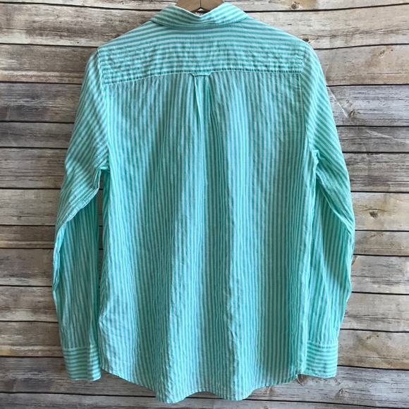 J. CREW CAMP POPOVER SHIRT IN STRIPE - Picture 8 of 8